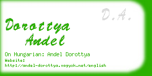 dorottya andel business card